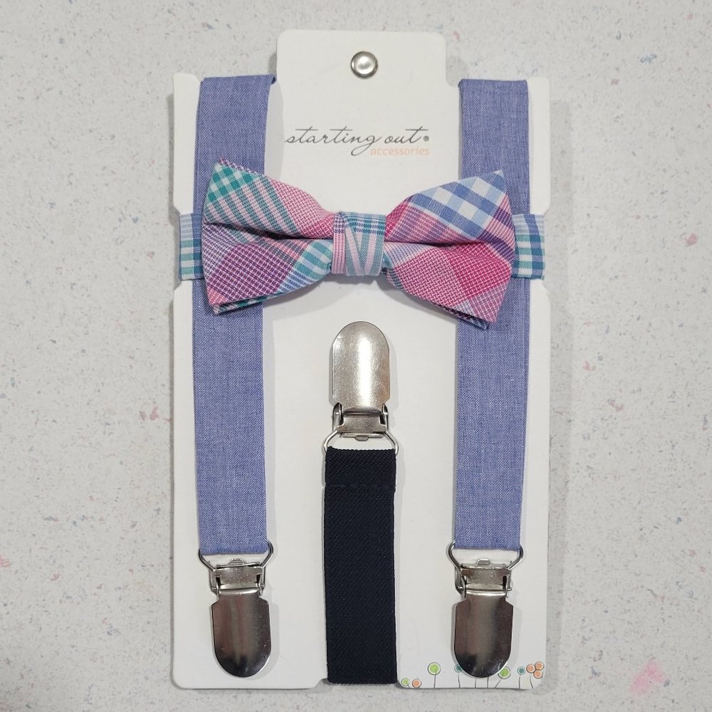 Starting Out Tie / Suspenders Set -NWT